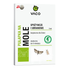 VACO ECO Piège à mites de cuisine et de vêtements 2 en 1 1 paquet - 2 pièces.