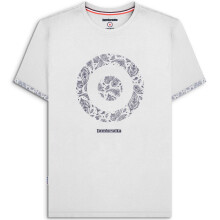 (M, White) Lambretta Mens Paisley Target Short Sleeve T-Shirt