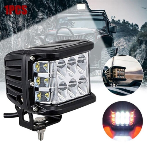 Auto Triple Side Lighted Work Light Dome Light Burst Flashing Light Headlight Spotlight Strobe Light LED Auto Supplies E 2