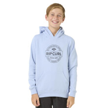 (12, Ice Blue) Rip Curl Kids Stapler Hood Hoodie