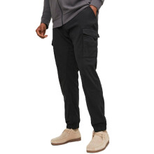 (40R, Black) Jack & Jones Mens Paul Plus Size Slim Tapered Fit Cargo Pants