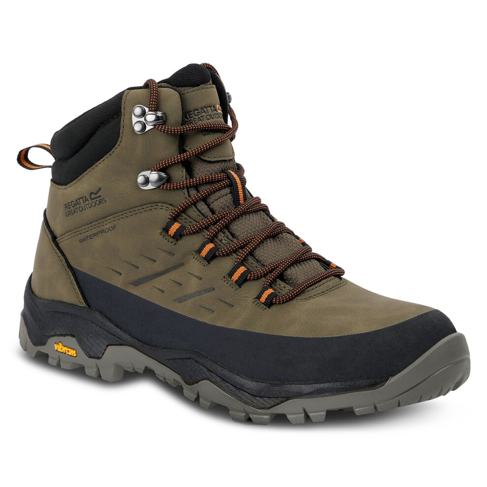Regatta (9 Uk, Olive Night/Pumpkin) Mens Blake Breathable Walking Boots