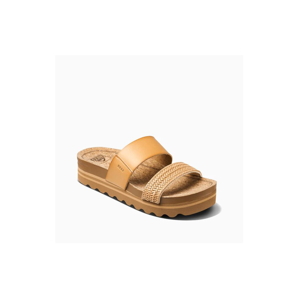 Reef (Uk 6, Natural Braid) Womens Cushion Vista Hi Summer Holiday Sliders Slides Sandals