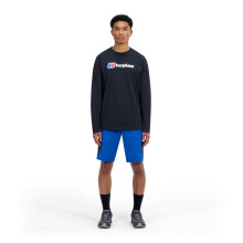 (XL, Black/Black) Berghaus Mens Big Logo Long Sleeve T-Shirt