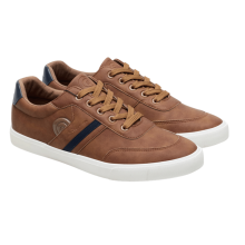 (9 UK, Tan) Ben Sherman Mens Scooper Stripe Trainers