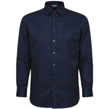 (6XL, Navy) Espionage Mens Button Down Collar Big & Tall Long Sleeve Shirt