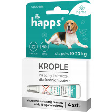 Bros Happs Krople Na Pchły Dla Średnich Psów