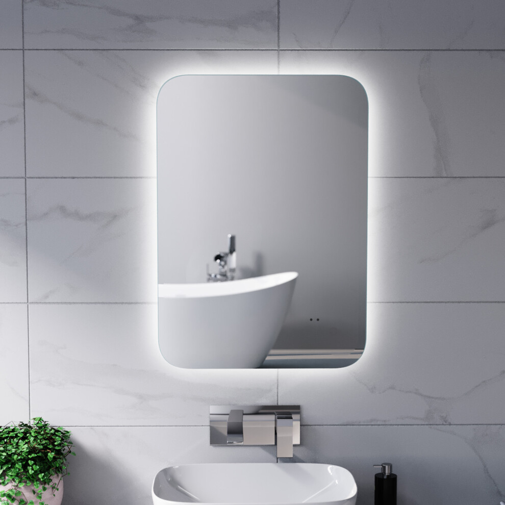 Nes Home Motion Sensor Bathroom Led Mirror Shaver Socket Demister 500 X 700Mm