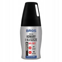 Bros Płyn Na Komary I Kleszcze 50% Deet 50 Ml