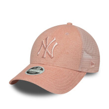 New Era Womens New York Yankees 9FORTY Fabric Baseball Cap - Pastel Pink - OSFM