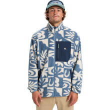 (XL, China Blue Checker) Quiksilver Mens Clean Coast Breathable Full Zip Fleece