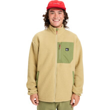 (S, Sponge) Quiksilver Mens Clean Coast Breathable Full Zip Fleece