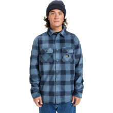 (S, China Blue Northsea Plaid) Quiksilver Mens Bering Strait Long Sleeve Shirt
