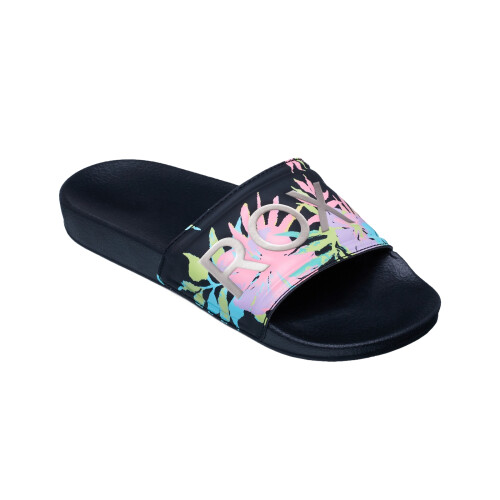 (12K, Black Multi) Roxy Kids RG Slippy II Sandals