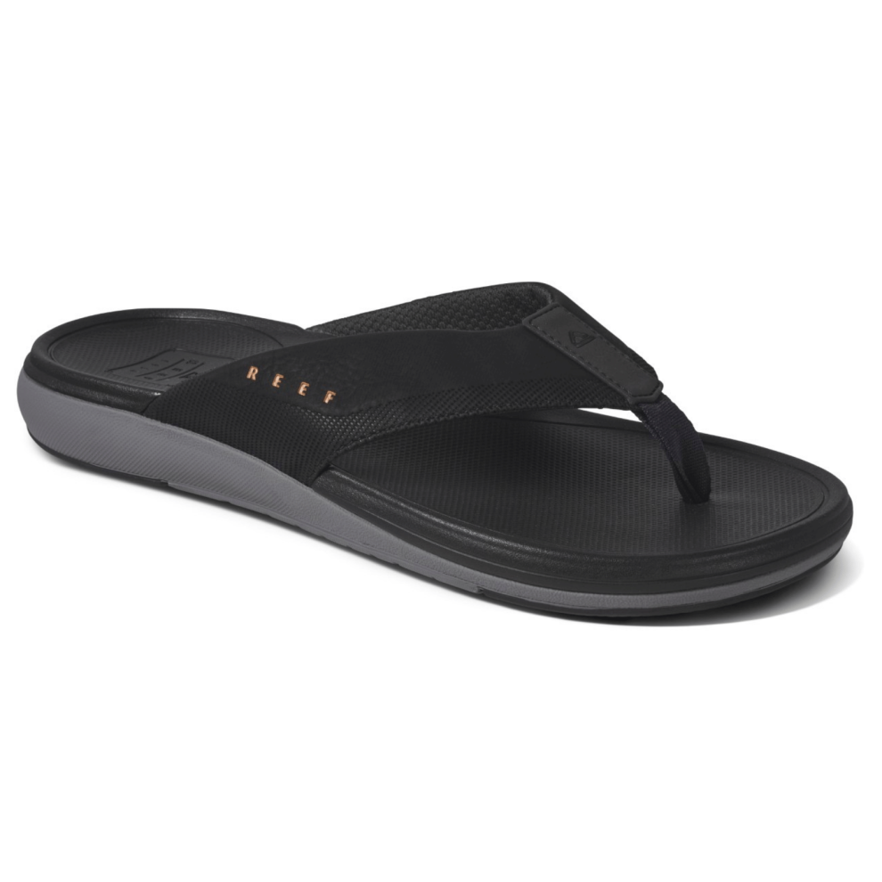 Reef (7 Uk, Dark Grey) Mens Cushion Norte Flip Flops