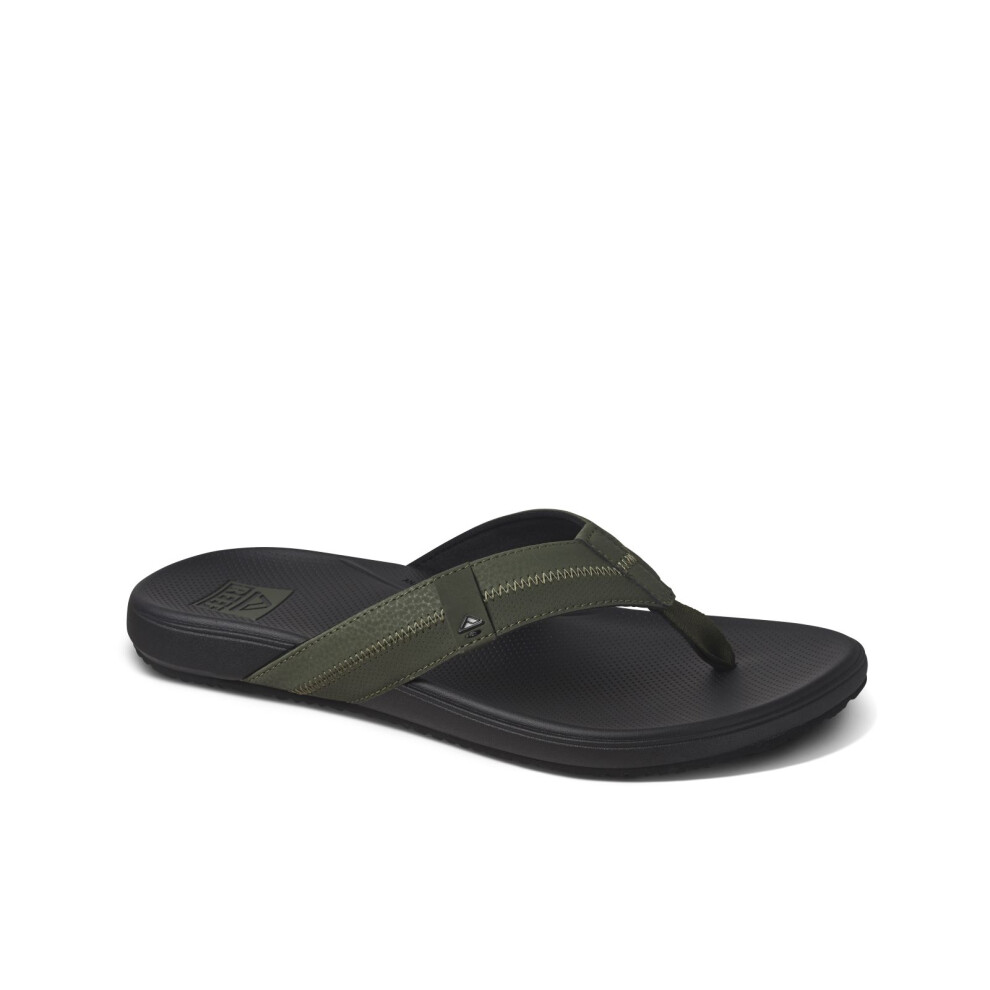 Reef (10 Uk, Olive/Gum) Mens Cushion Phantom 2.0 Summer Beach Sandals Thongs Flip Flops