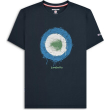 (M, Navy) Lambretta Mens Target Spray Short Sleeve T-Shirt