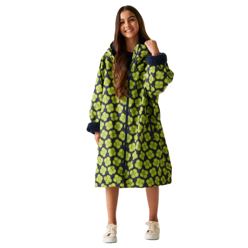 Regatta Spinning Flower Navy Kids Orla Kiely Changing Robe - Image 2