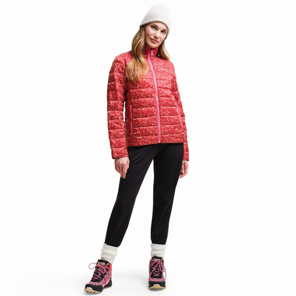 Regatta (10, Red) Womens Orla Kiely Printed Baffled Water-Repellent Padded Jacket
