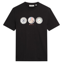 (2XL, Black) Ben Sherman Mens Speed Big & Tall Short Sleeve T-Shirt