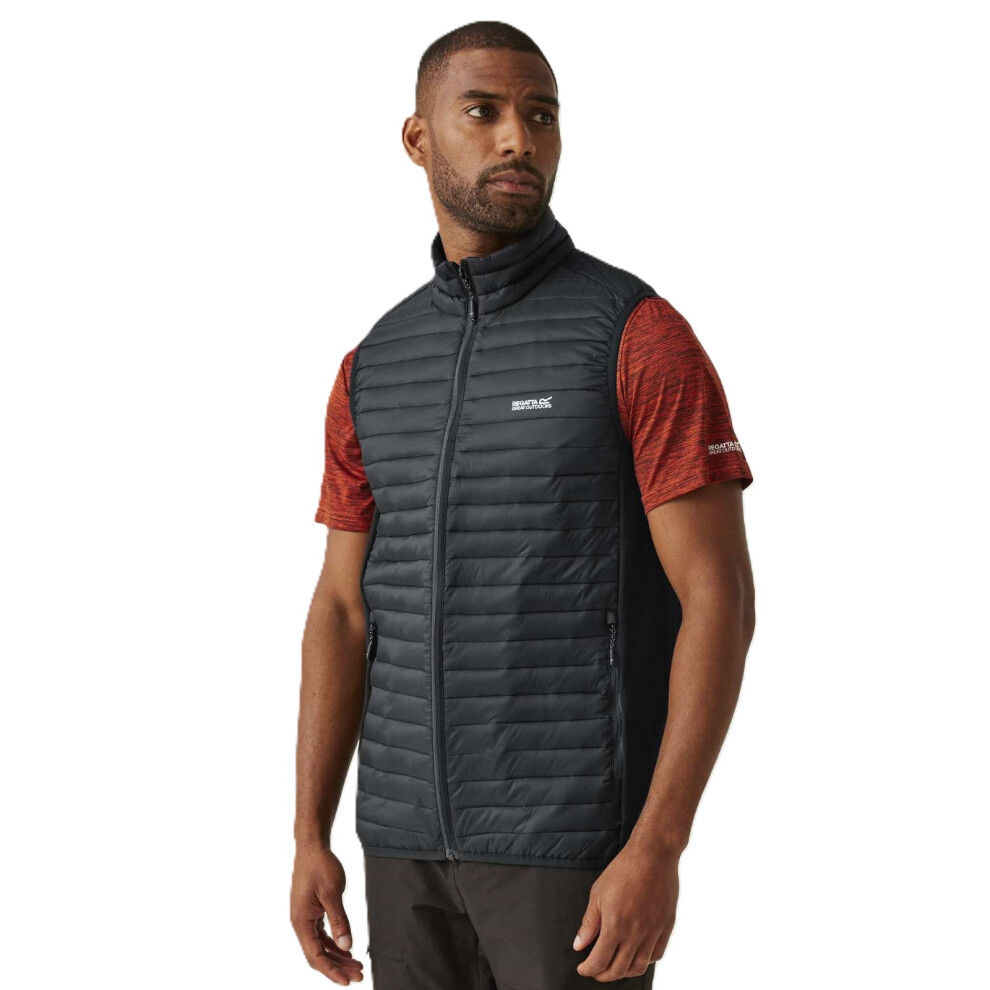 Regatta (S, Black) Mens Anderson Hybrid Padded Gilet - Image 4