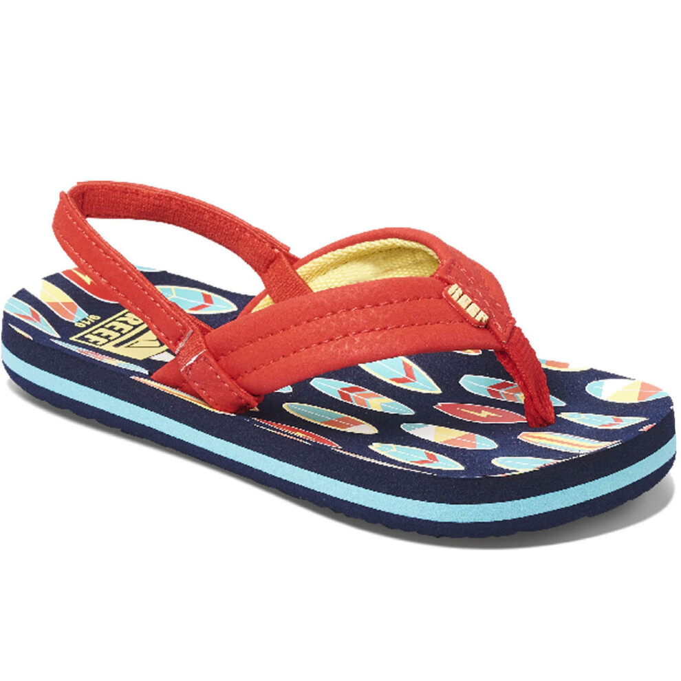 Reef (4K-5K Uk, Red Surfer) Boys Little Ahi Strappy Sandals