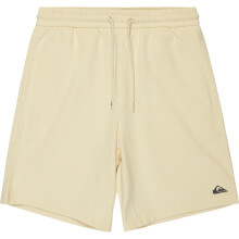 (L, White Black) Quiksilver Mens Salt Water Fleece Sweat Shorts