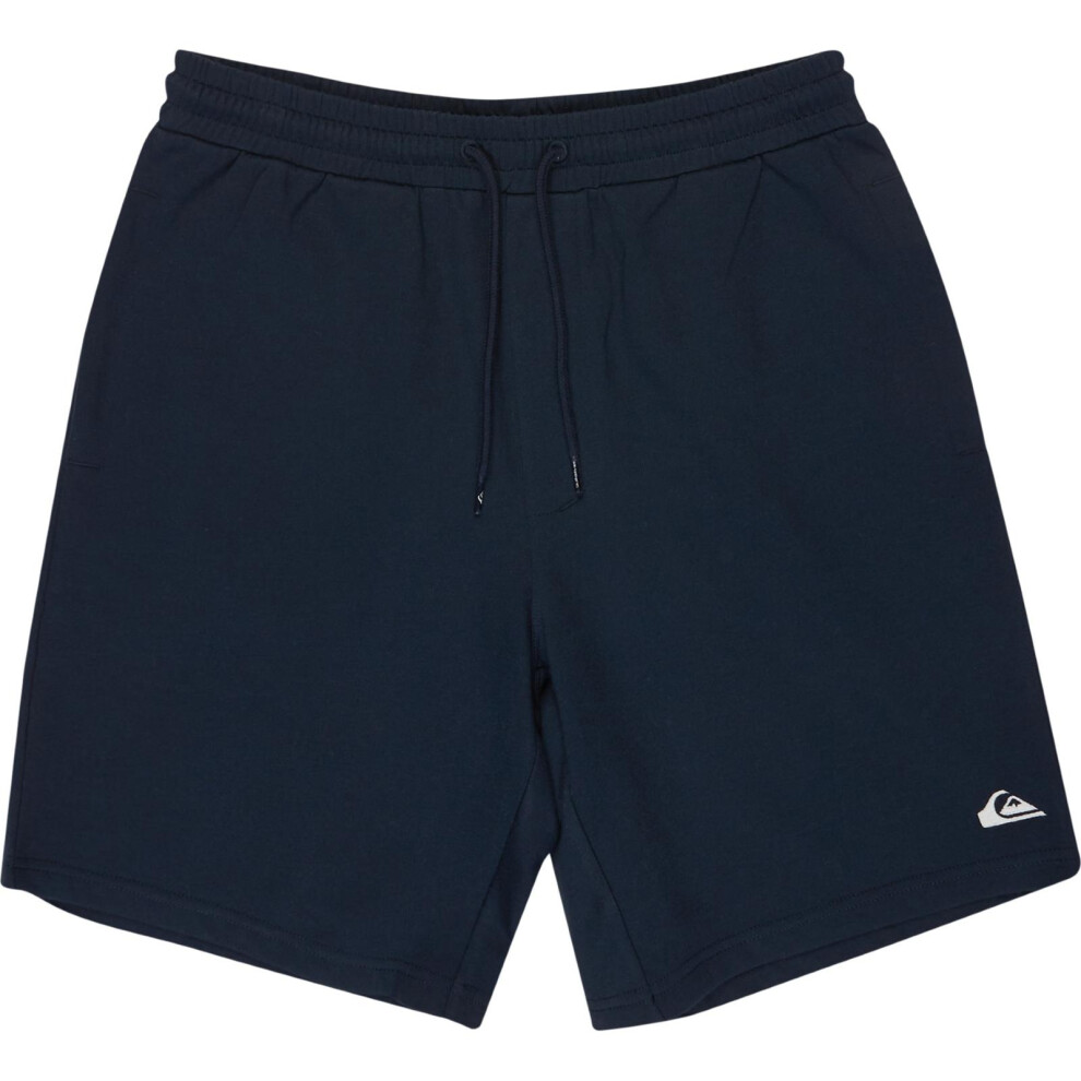 Quiksilver (S, Dark Navy) Mens Salt Water Fleece Sweat Shorts