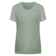 (S, Green Zinnia) Jack Wolfskin Womens Tech Short Sleeve T-Shirt