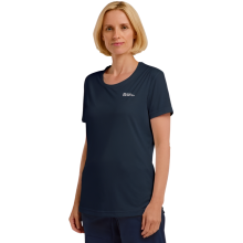 (M, Midnight Sky) Jack Wolfskin Womens Tech Short Sleeve T-Shirt