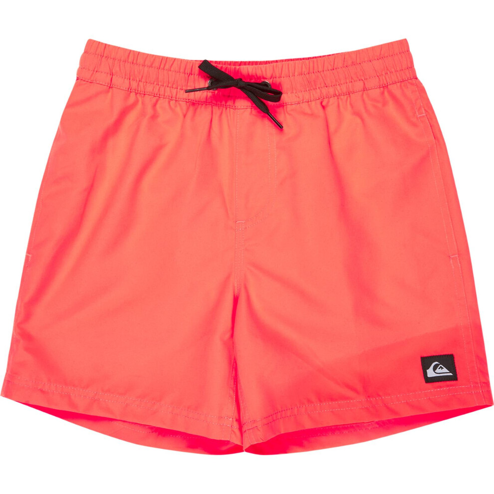 Quiksilver (Xs, Fiery Coral) Kids Everyday Volley 14" Swim Shorts