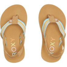 (8K, White/Orange/Pink) Roxy Kids Colbee Sandals