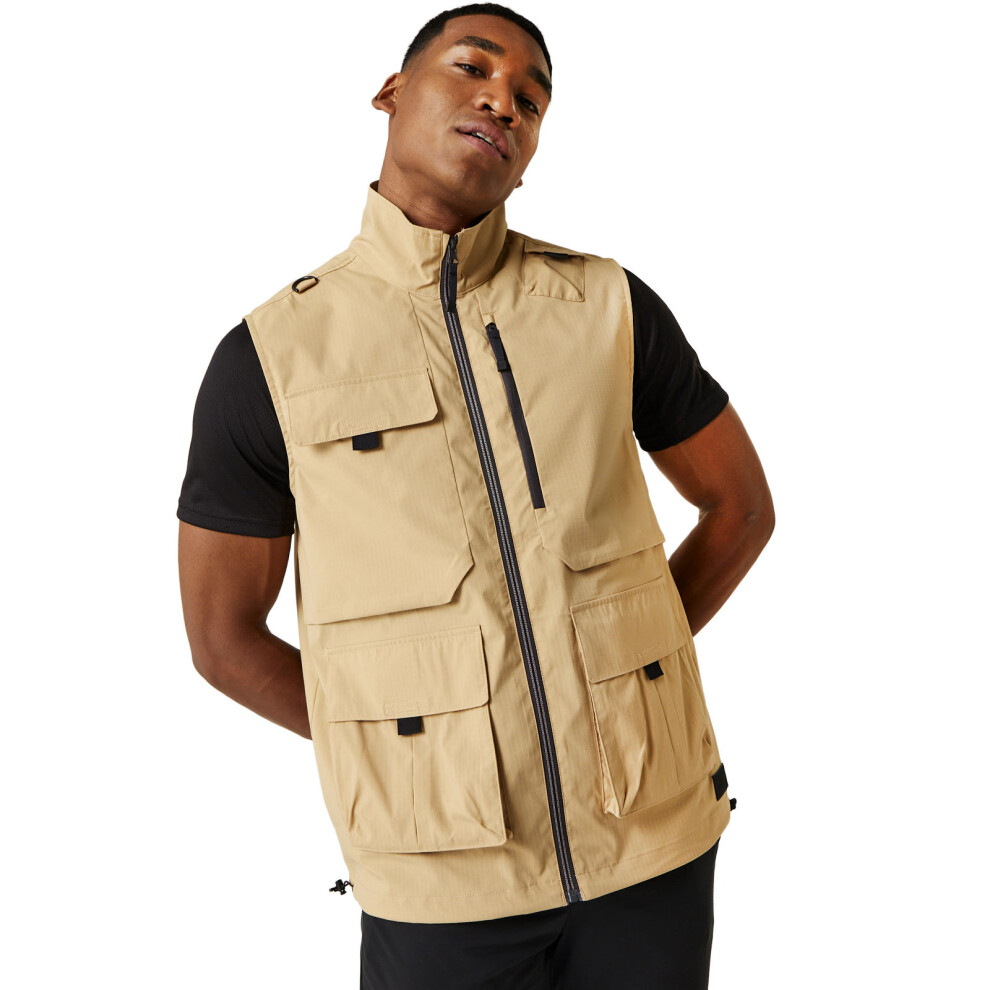 Regatta (S, Oat) Mens Travel Light Pack Away Quick-Dry Utility Bodywarmer Gilet