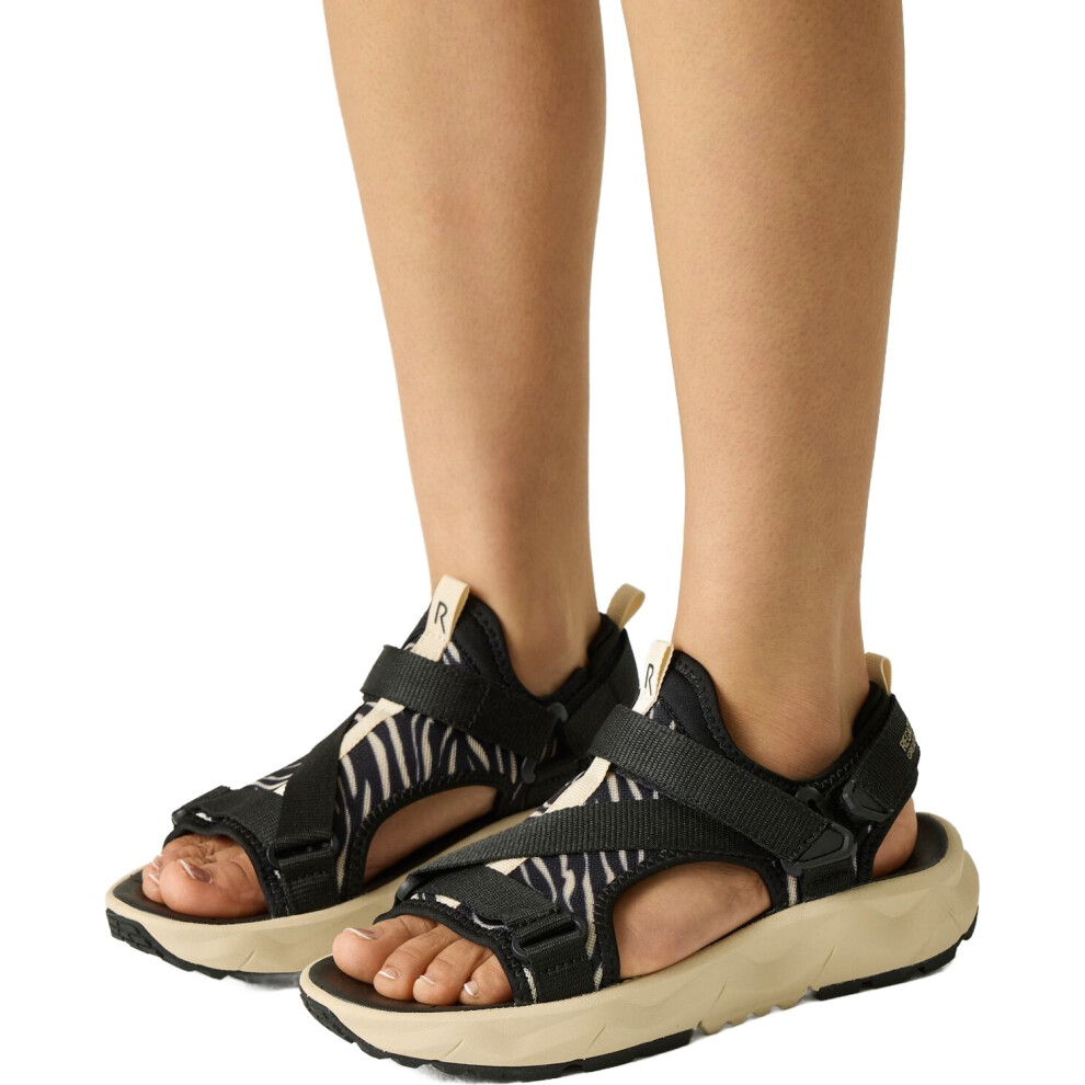 Regatta (5 Uk, Black/White) Womens Lito Walking Sandals