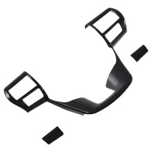 For Fortuner Hilux 2024 ABS Carbon Fiber Car Steering Wheel Cover Trim Frame Decoration Interior Accessories