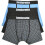 Lambretta (L, Black/Blue) Lambretta Mens Houndstooth 3 Pack Boxer Shorts 1