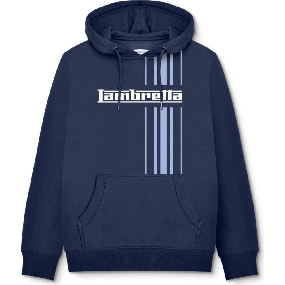 Lambretta (4Xl, Navy) Mens Stripe Hoodie
