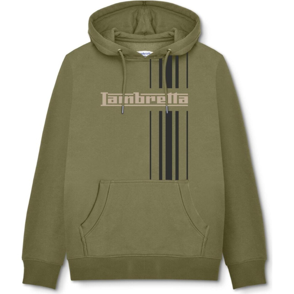 Lambretta (2Xl, Khaki) Mens Stripe Hoodie