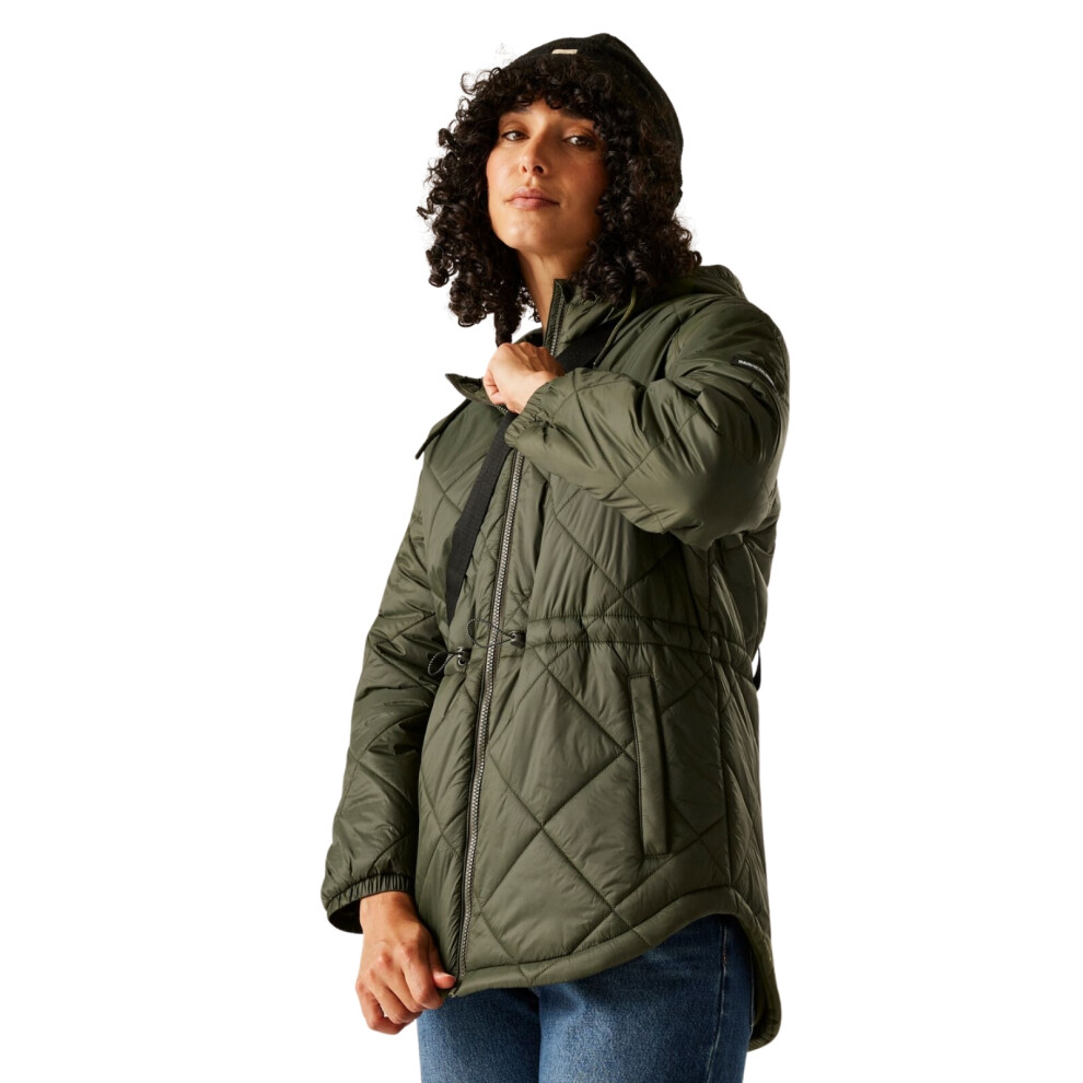Regatta (12, Dark Khaki) Womens Ivey Water Repellent Padded Jacket