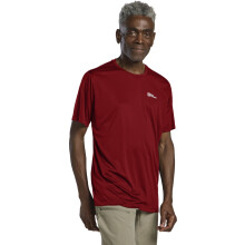 (L, Adrenaline Red) Jack Wolfskin Mens Tech Short Sleeve T-Shirt