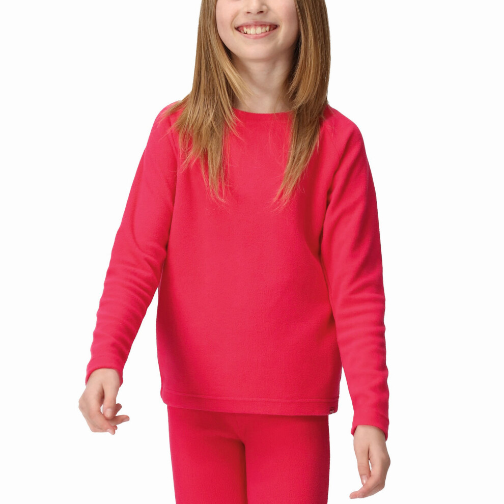 Regatta (14 Yrs, Pink Potion) Kids Thermal Long Sleeve Crew Neck Baselayer Top