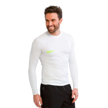 (M, White) Jobe Mens Rash Guard Long Sleeve Rash Vest