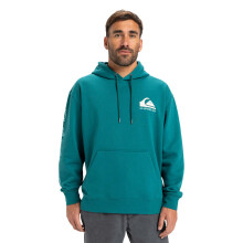 (L, Teal Green) Quiksilver Mens Omni Logo Hood Hoodie