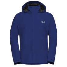 (L, Blue Orchid) Jack Wolfskin Mens Trailtime 2L Waterproof Jacket