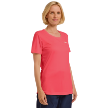 (S, Sunset Coral) Jack Wolfskin Womens Tech Short Sleeve T-Shirt