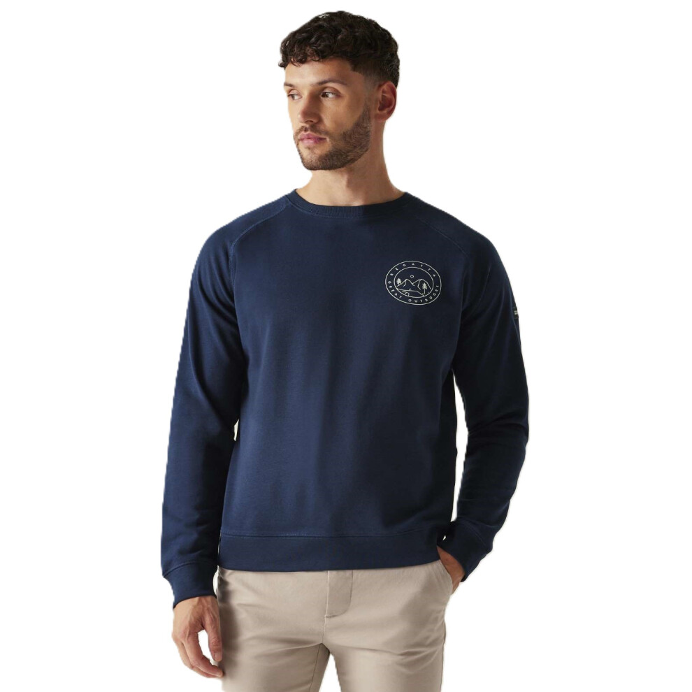 Regatta Men's Nithsdale Crewneck Sweatshirt - Navy Small - Image 3