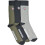 Lambretta Lambretta Mens 3 Pack Crew Socks - Grey/Navy/Khaki - OS 1