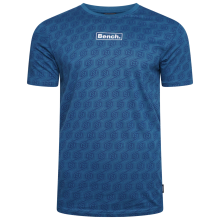 (S, Petrol) Bench Mens Porio Crew Neck Short Sleeve All Over Print T Shirt Tee Top