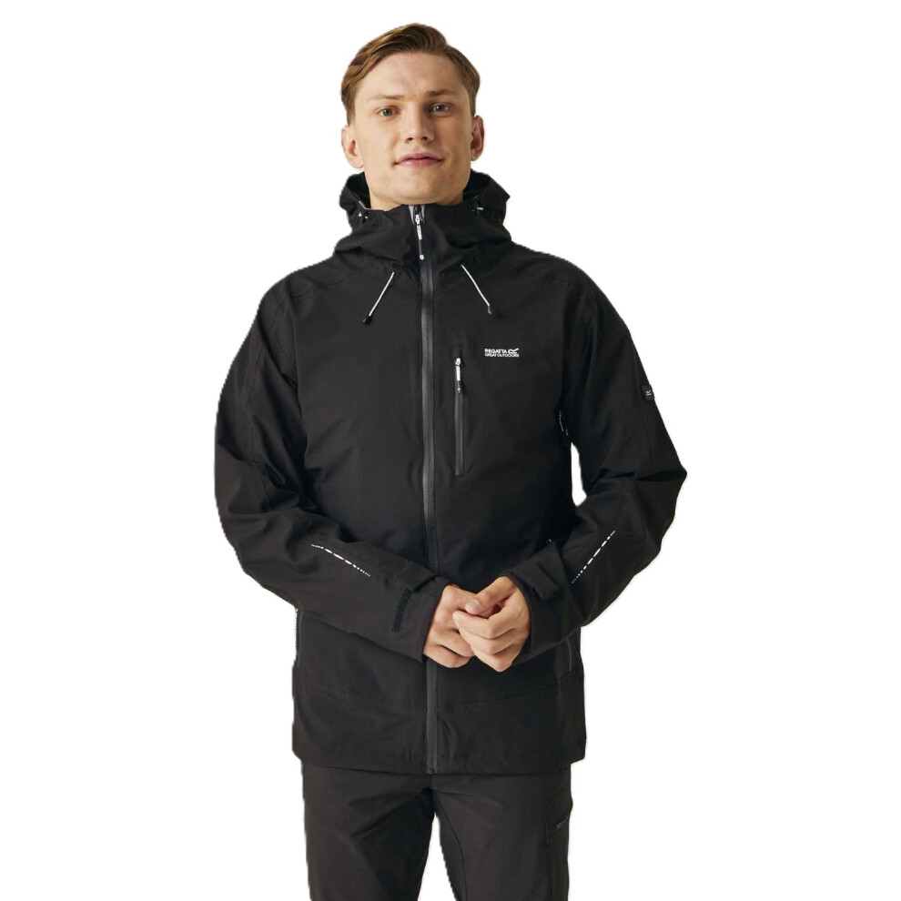 Regatta Men's Okara Lightweight Waterproof Jacket - Black - S - Image 3
