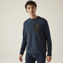 (S, Navy) Regatta Mens Frankie Crew Neck Pullover Sweater Jumper Sweatshirt